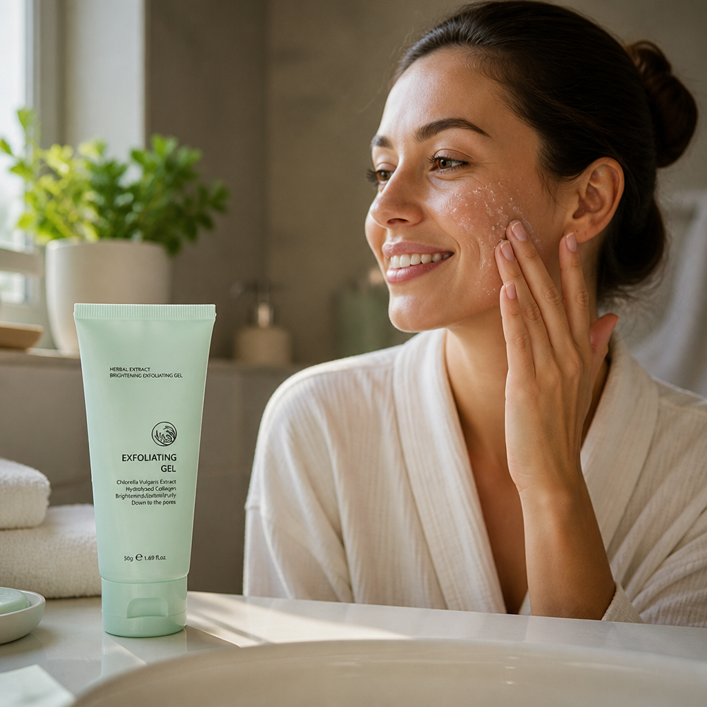 Facial Exfoliating Gel Gentle Aloe Vera Brightening