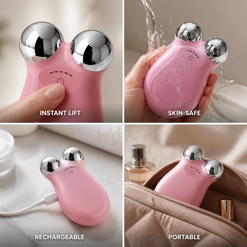 Facial Firming Device Microcurrent Wireless Rechargeable