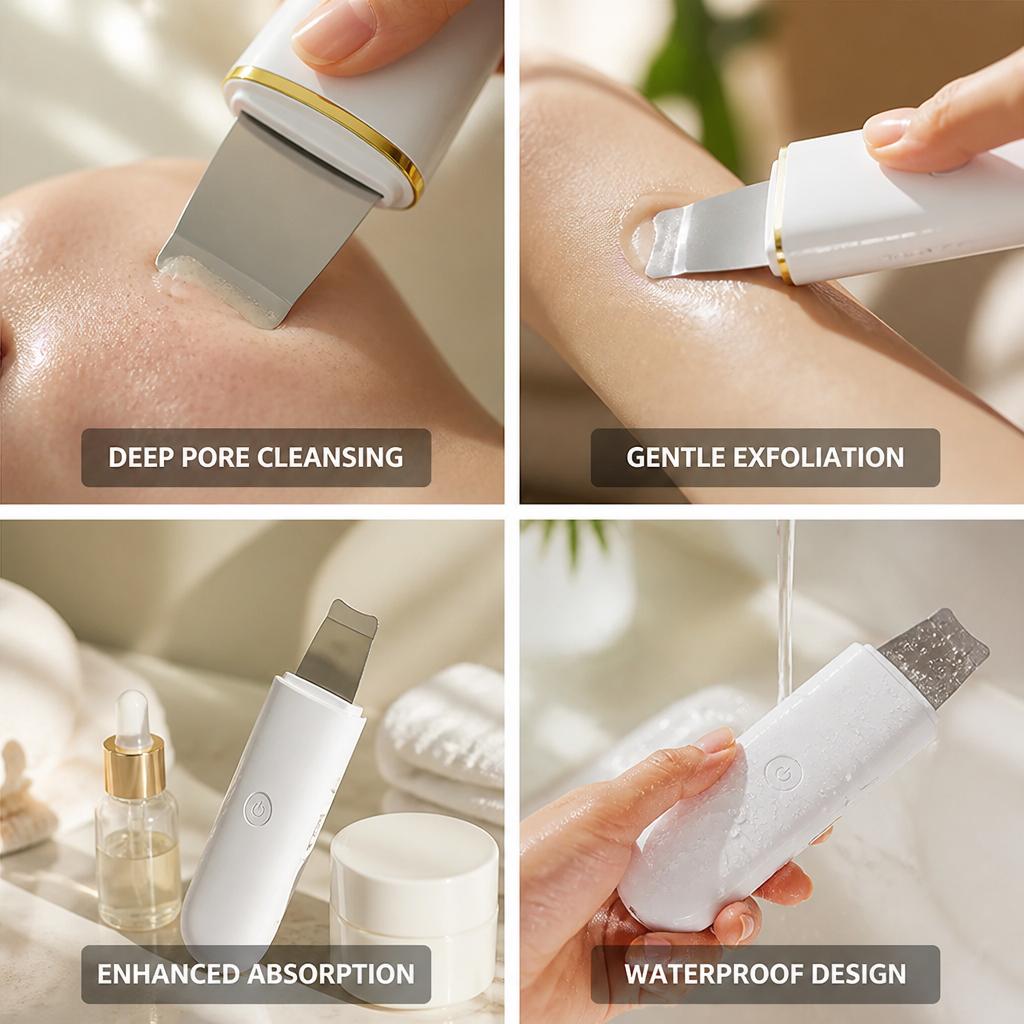 Facial Skin Scrubber Ultrasonic Multi-Mode Cleansing & Lifting