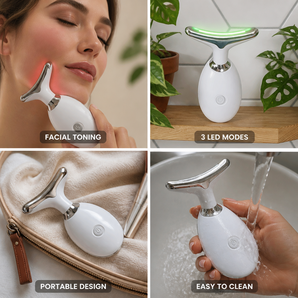 Facial Toning Device Microcurrent & 3 Infrared LED Modes