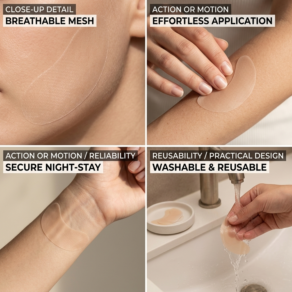 Facial Wrinkle Patches Reusable Overnight Stay In Place