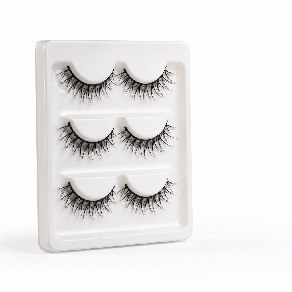 False Eyelashes Glue-Free Self-Adhesive Reusable 3 Pairs