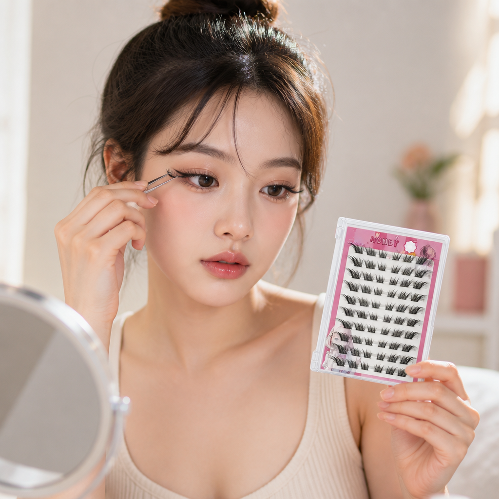False Eyelashes Self-Adhesive Fox-Eye Hypoallergenic