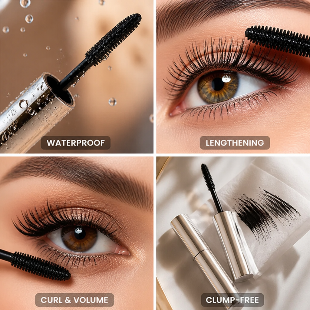 Fiber Mascara Waterproof Lengthening & Curling Clump-Free