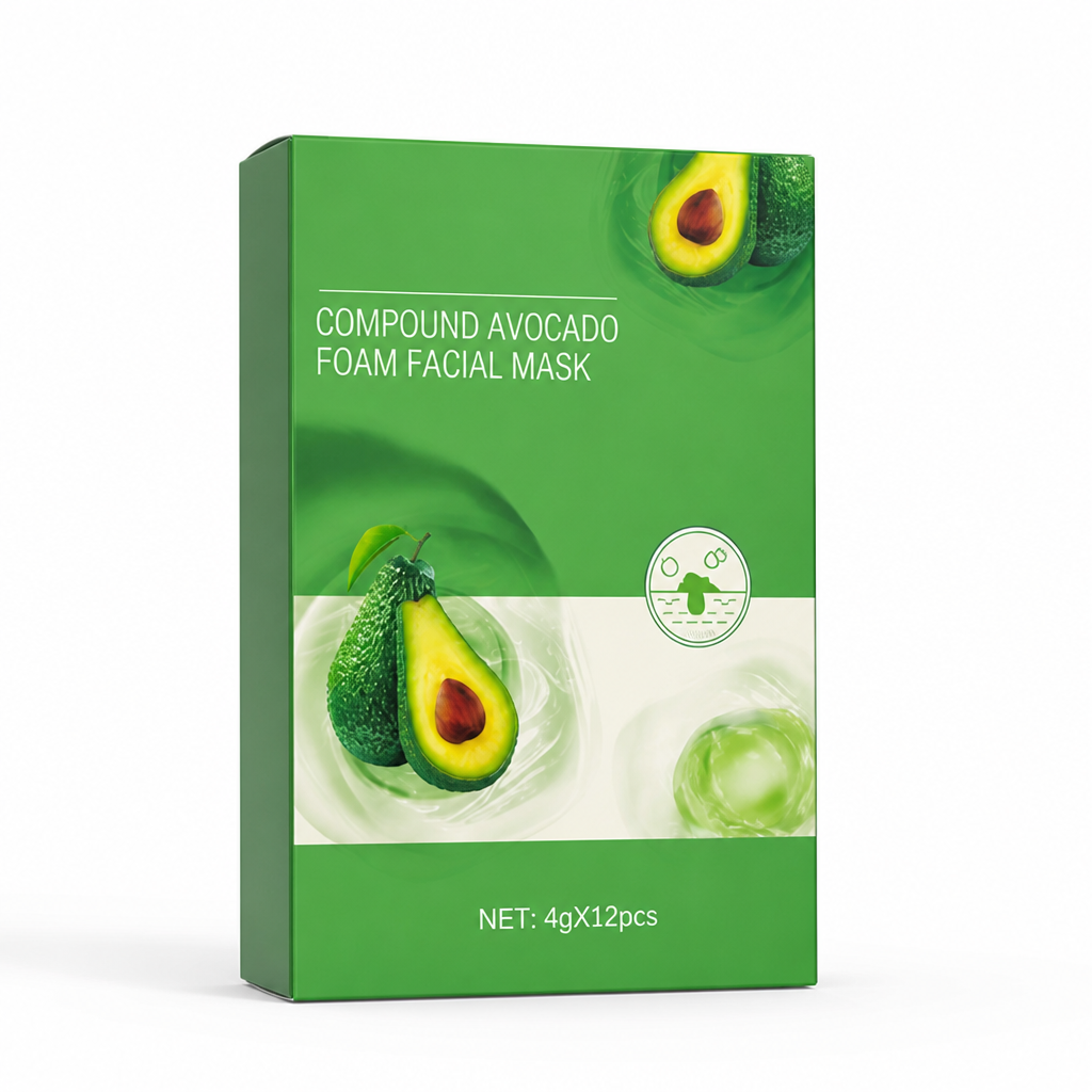 Foam Face Mask Deep Pore Cleansing Avocado Oil