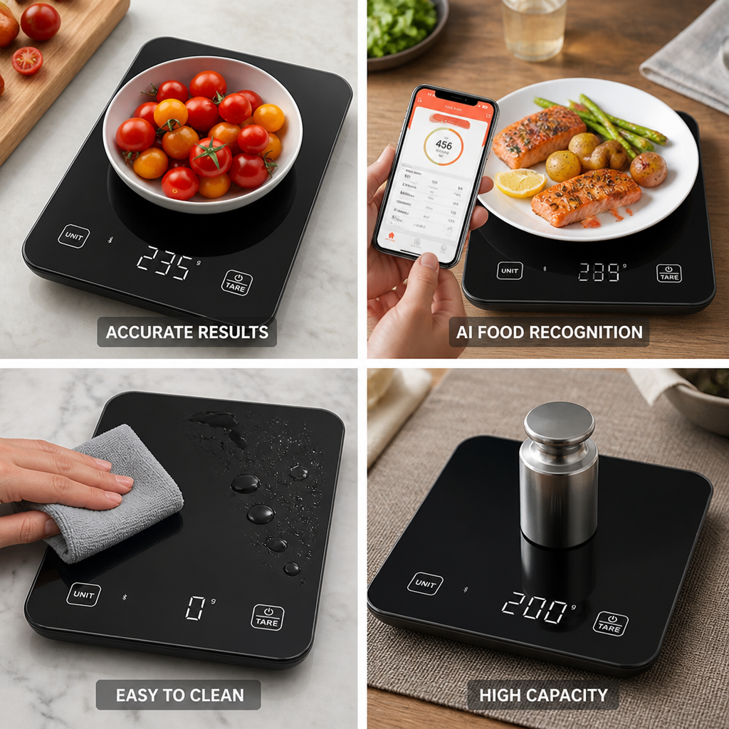 Food Scale AI Meal Recognition Calorie & Nutrient Tracking