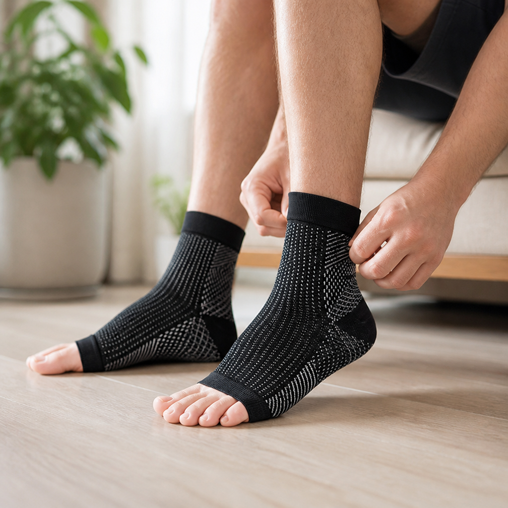 Foot & Ankle Compression Sleeve Graduated Compression Breathable Knit