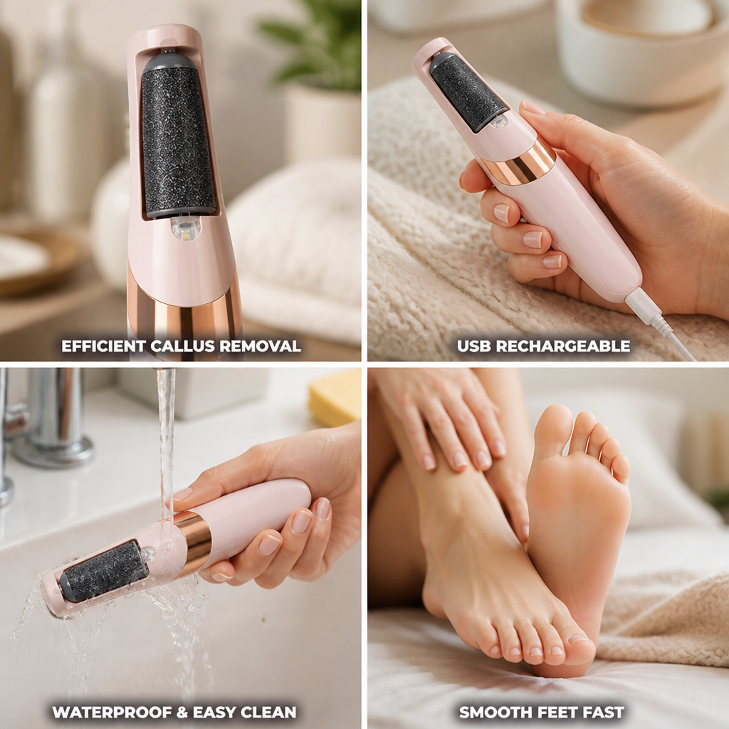 Foot Callus Remover USB Rechargeable Waterproof Detachable Head