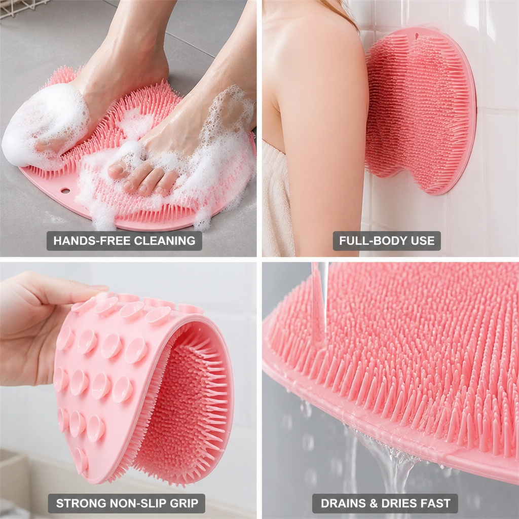 Foot Scrubber & Massager Hands-Free Non-Slip