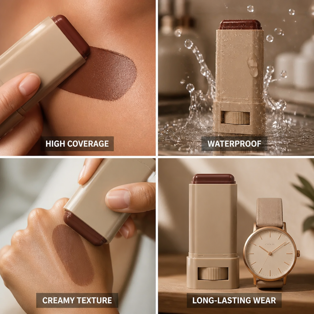 Foundation Stick Cream-To-Matte High Coverage & Waterproof