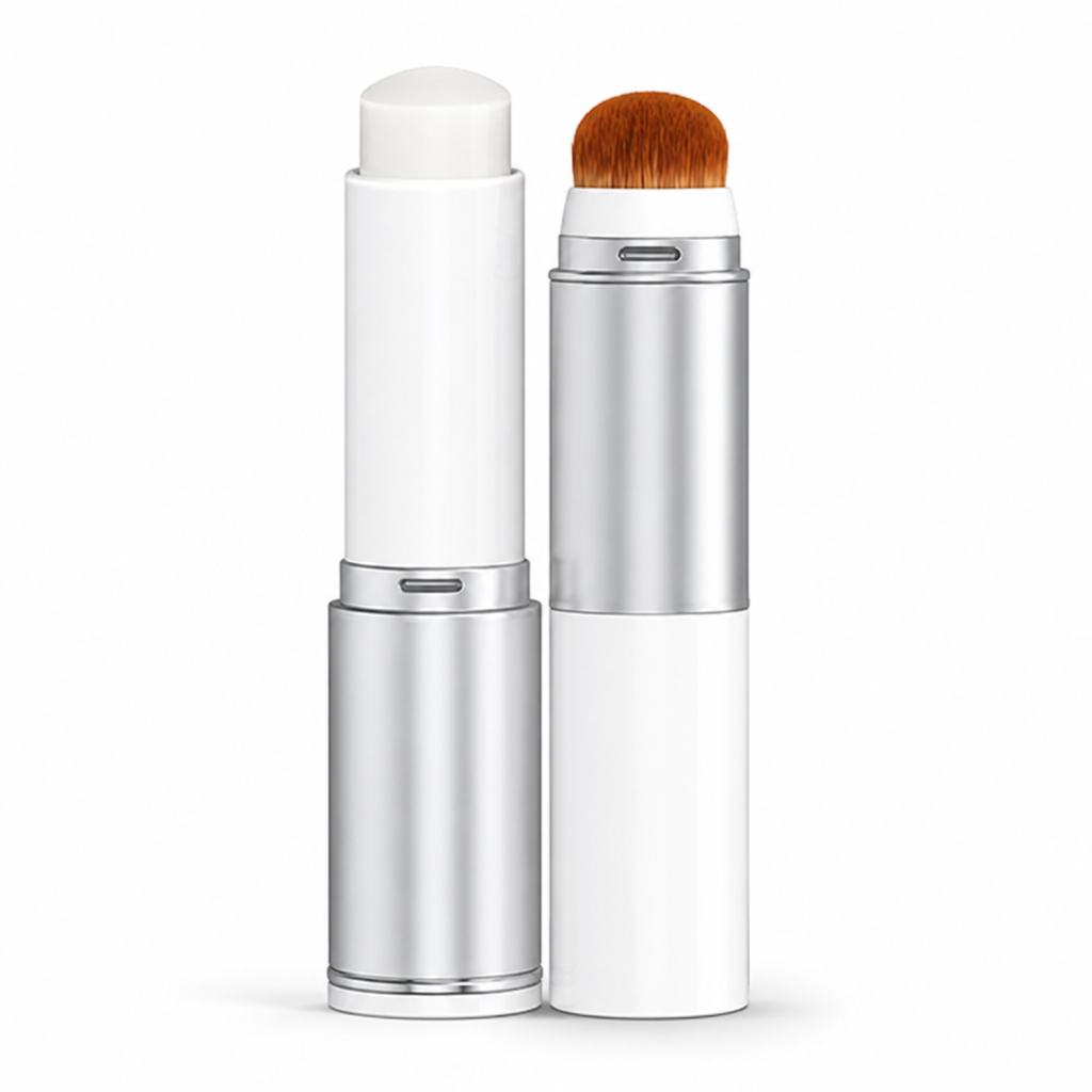 Foundation Stick Shade-Adapting Skincare-Infused Dual-Ended Brush