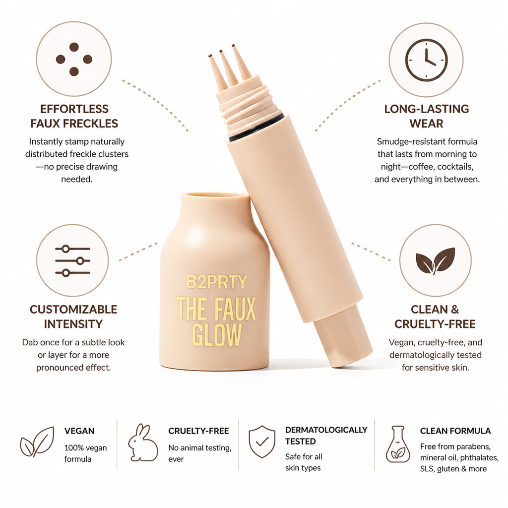 Freckle Stamp 5-Point Natural-Look Vegan Long-Lasting