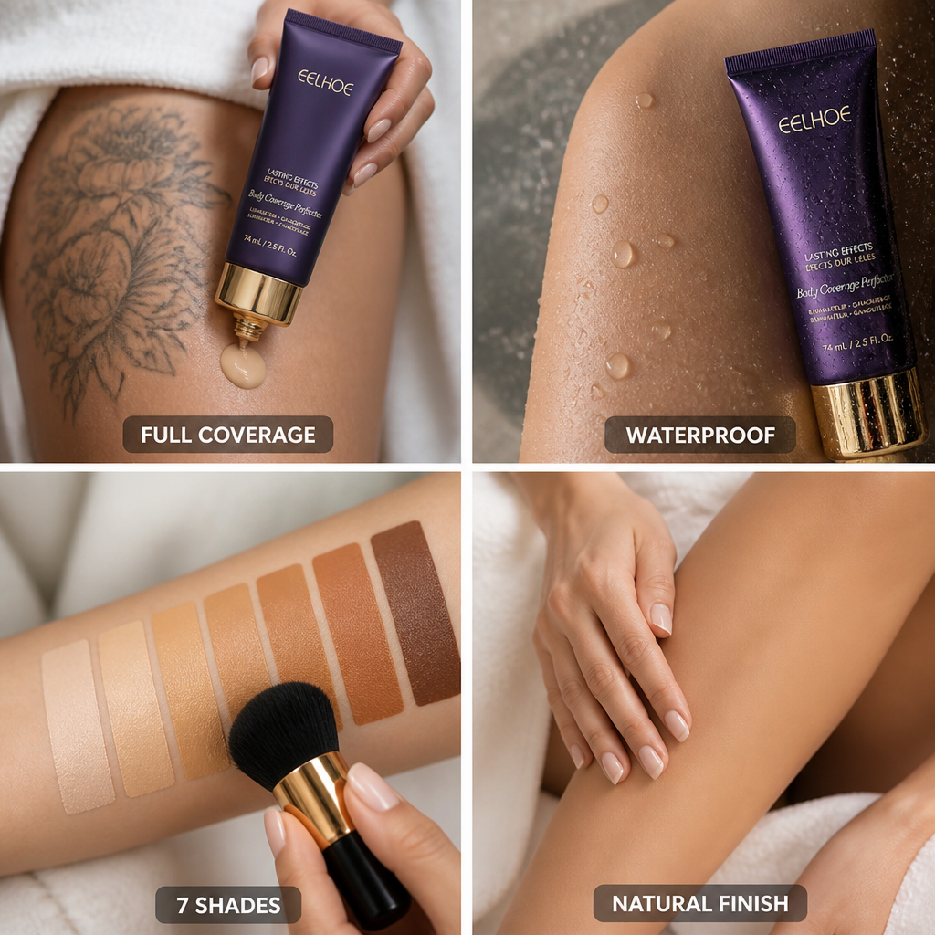 Full-Body Concealer Waterproof Buildable Coverage Seven Shades
