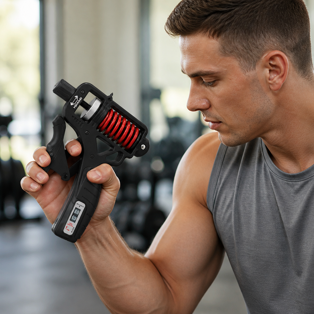 Grip Strengthener Adjustable 11–364 Lbs Non-Slip Handle & Counter