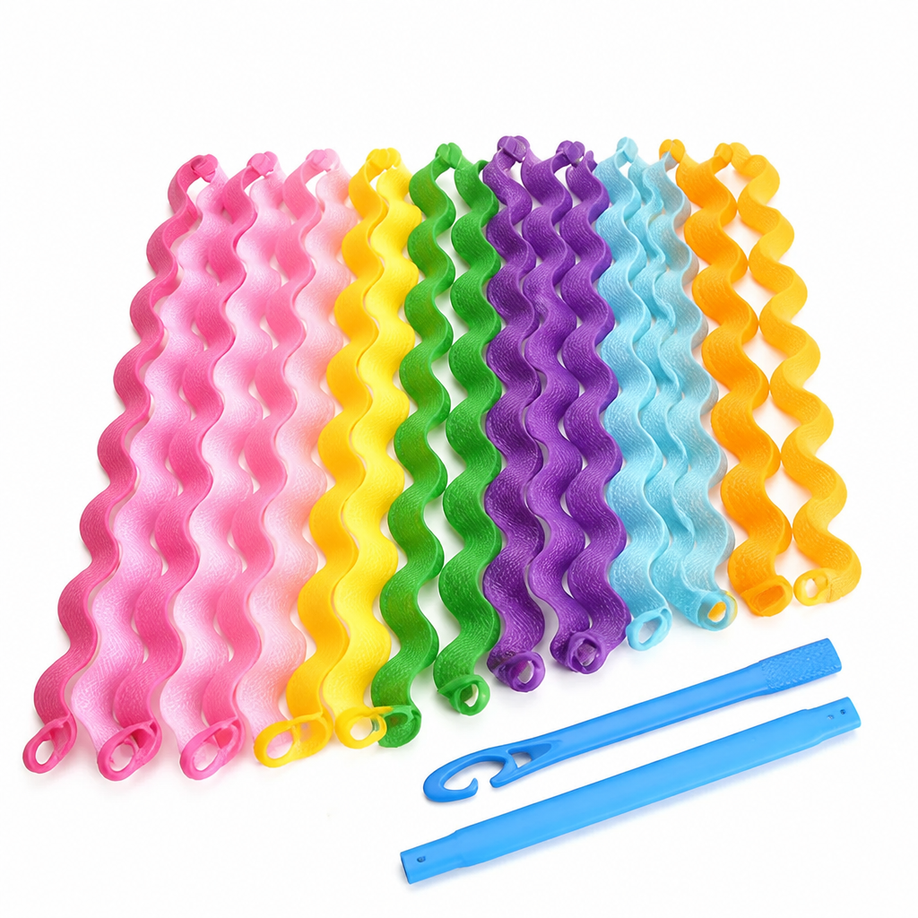 Hair Curlers Heat-Free Spiral Hook Included