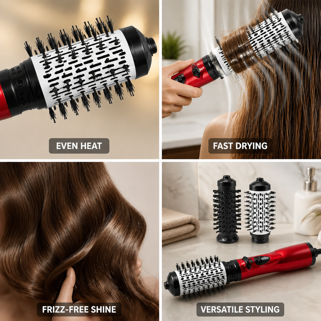 Hair Dryer Tourmaline Ceramic Adjustable Heat & Airflow