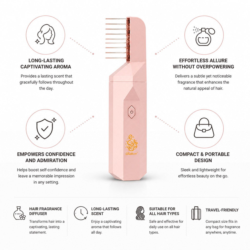 Hair Fragrance Diffuser Long-Lasting Scent Compact & Portable