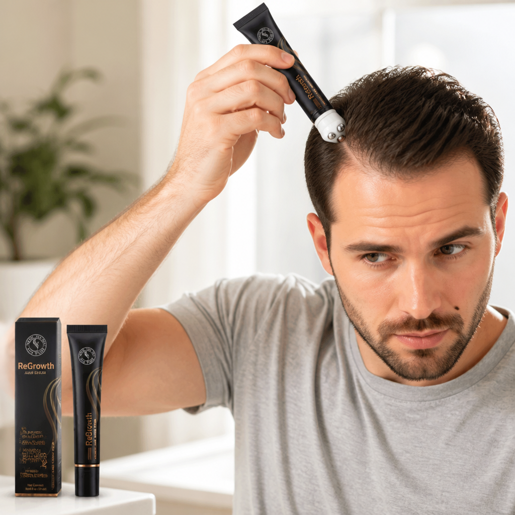 Hair Growth Serum Roller Applicator Organic Herbal Extracts
