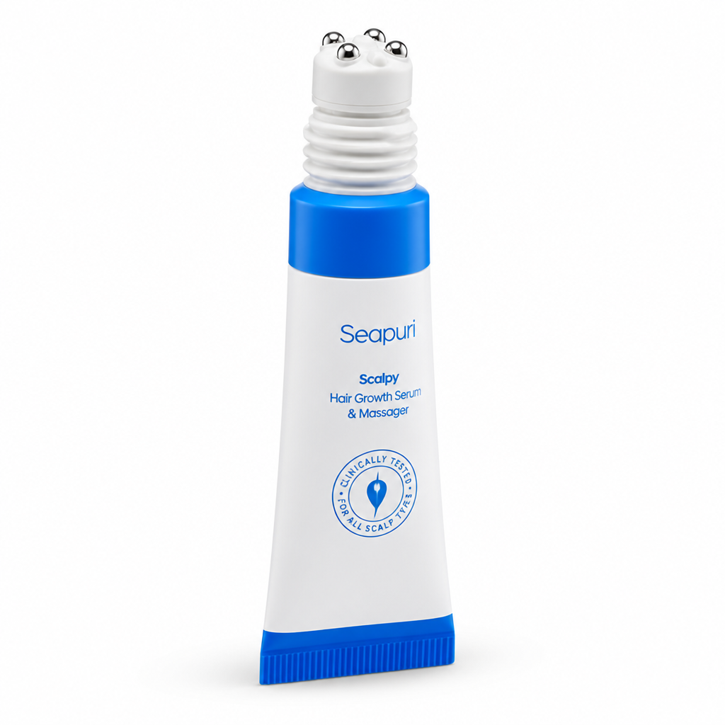Hair Regrowth Serum & Massager Cooling Follicle Strengthening