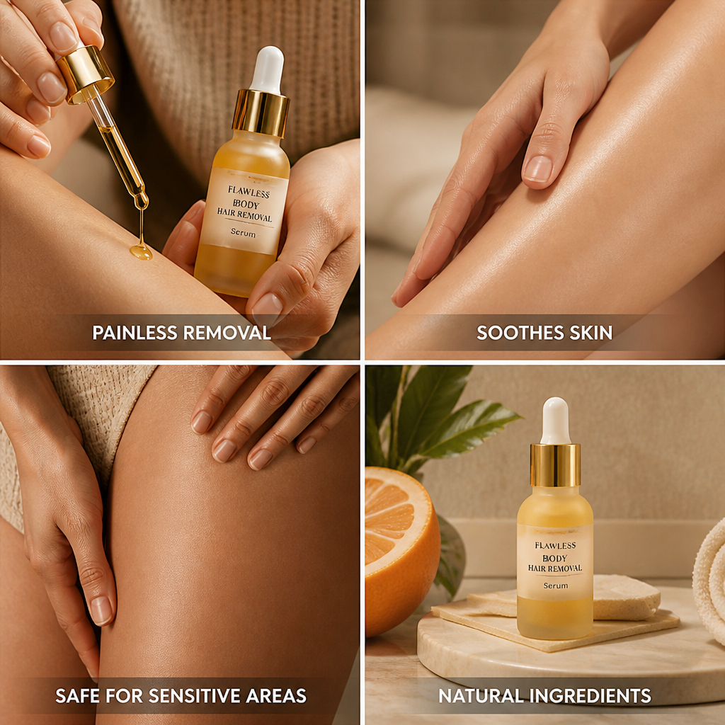 Hair Removal Serum Painless Soothing Sensitive Skin