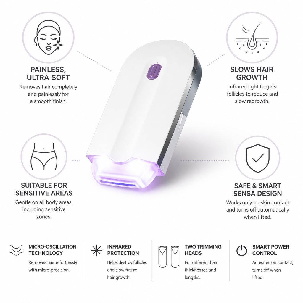Hair Remover Painless Micro-Oscillation Infrared