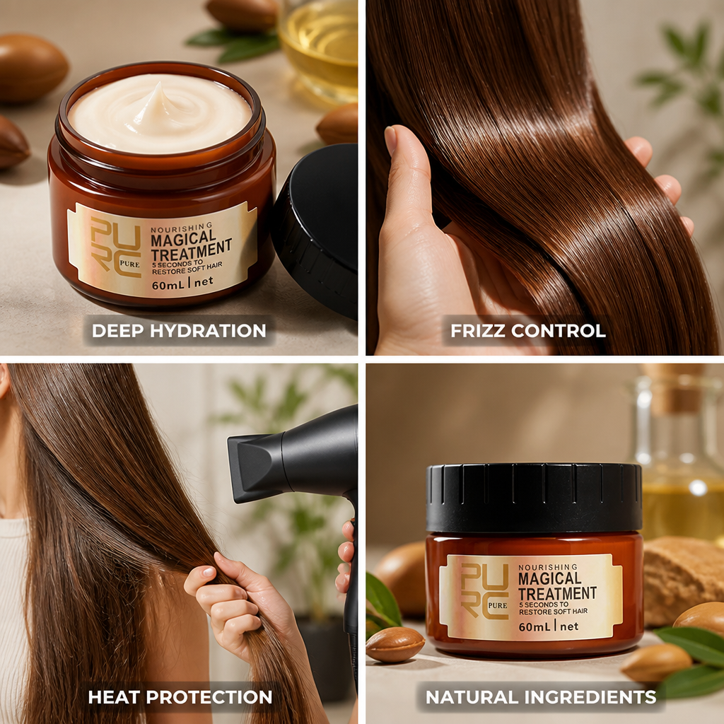 Hair Repair Cream Argan Oil Frizz-Free Deep Hydration
