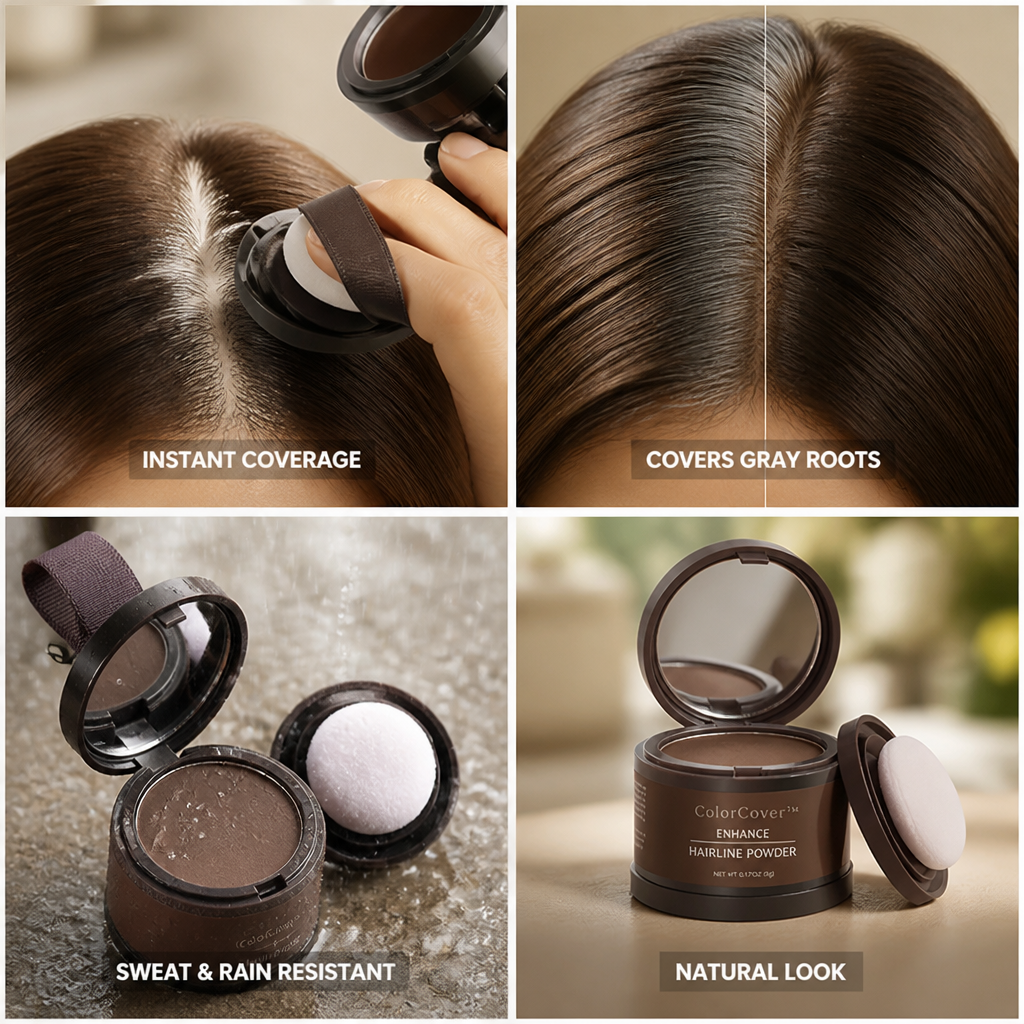 Hair Root Touch-Up Instant Coverage Natural-Look & Sweat-Resistant
