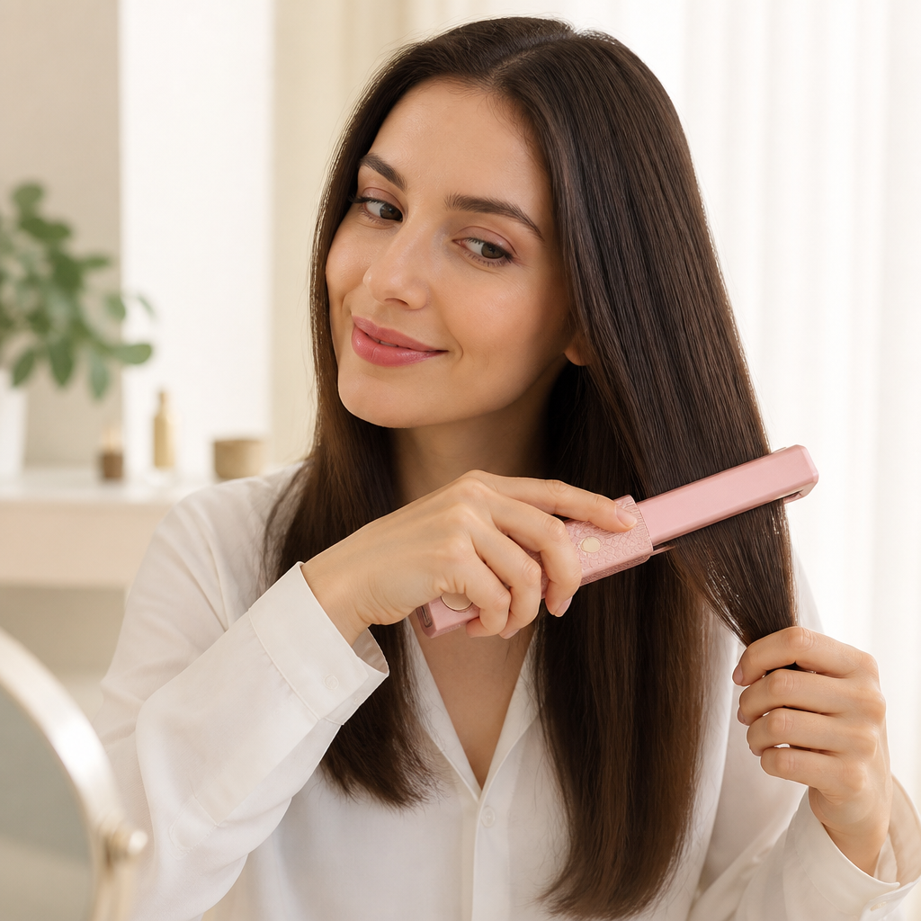 Hair Straightener Cordless Battery-Powered Travel Size