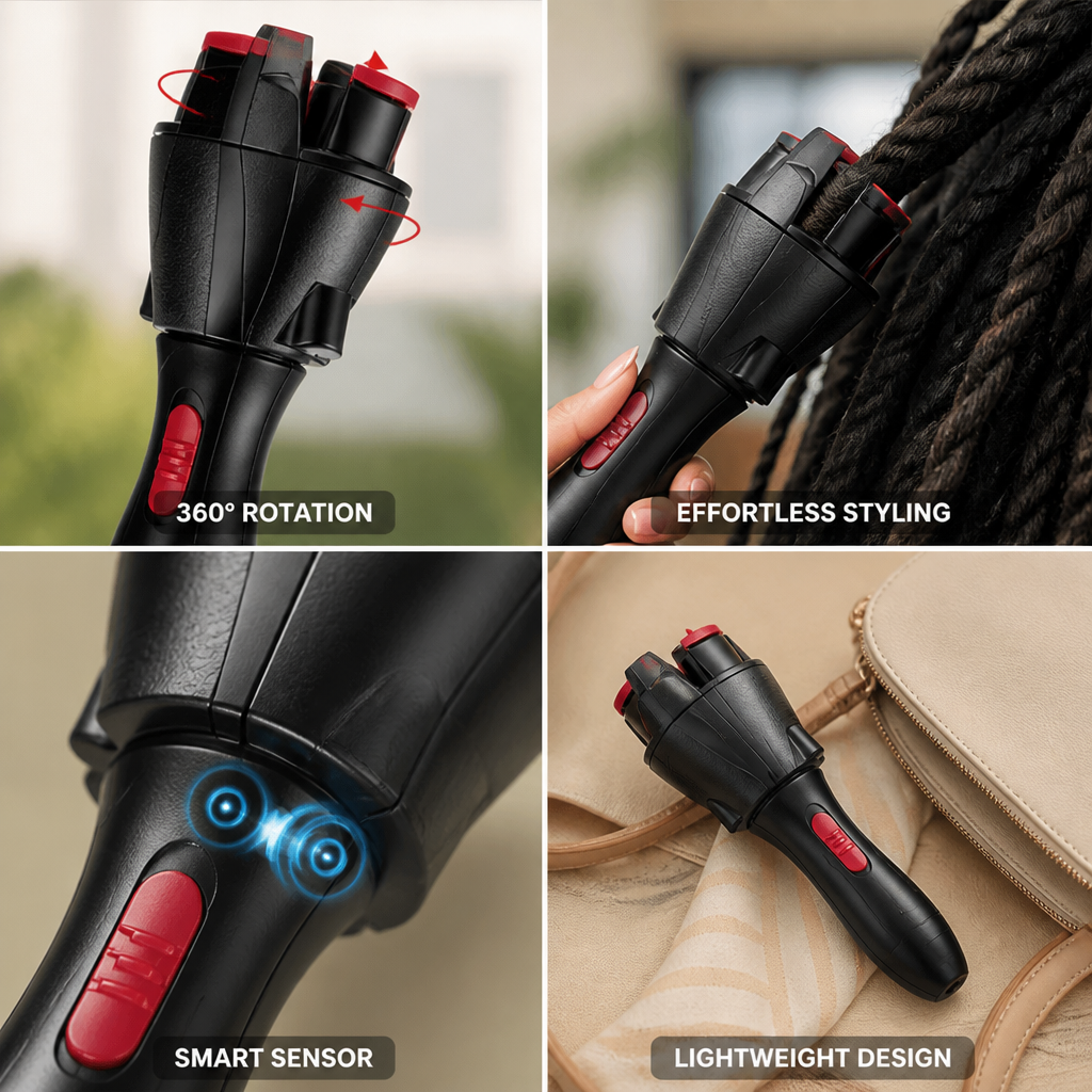 Hair Styling Tool 360° Rotating Head & Smart Sensor