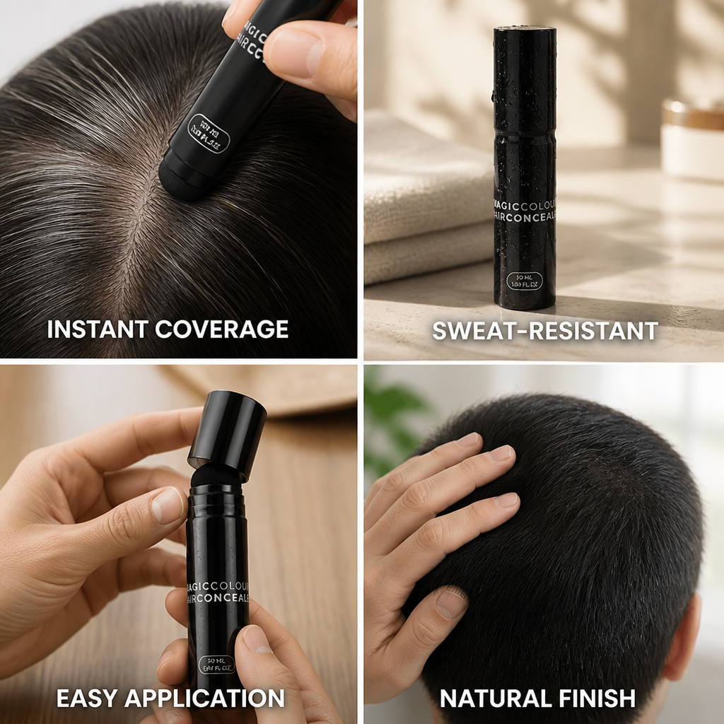 Hairline Concealer Instant Natural Coverage Sweat-Resistant & Long-Lasting