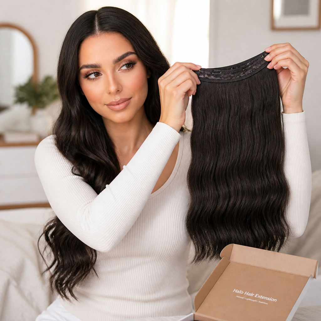 Halo Hair Extension Invisible Wire & Heat-Resistant Fiber