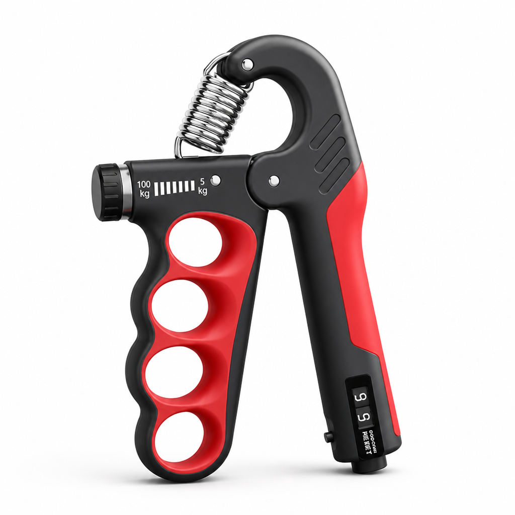 Hand Gripper Adjustable 11–220 Lbs Built-In Rep Counter