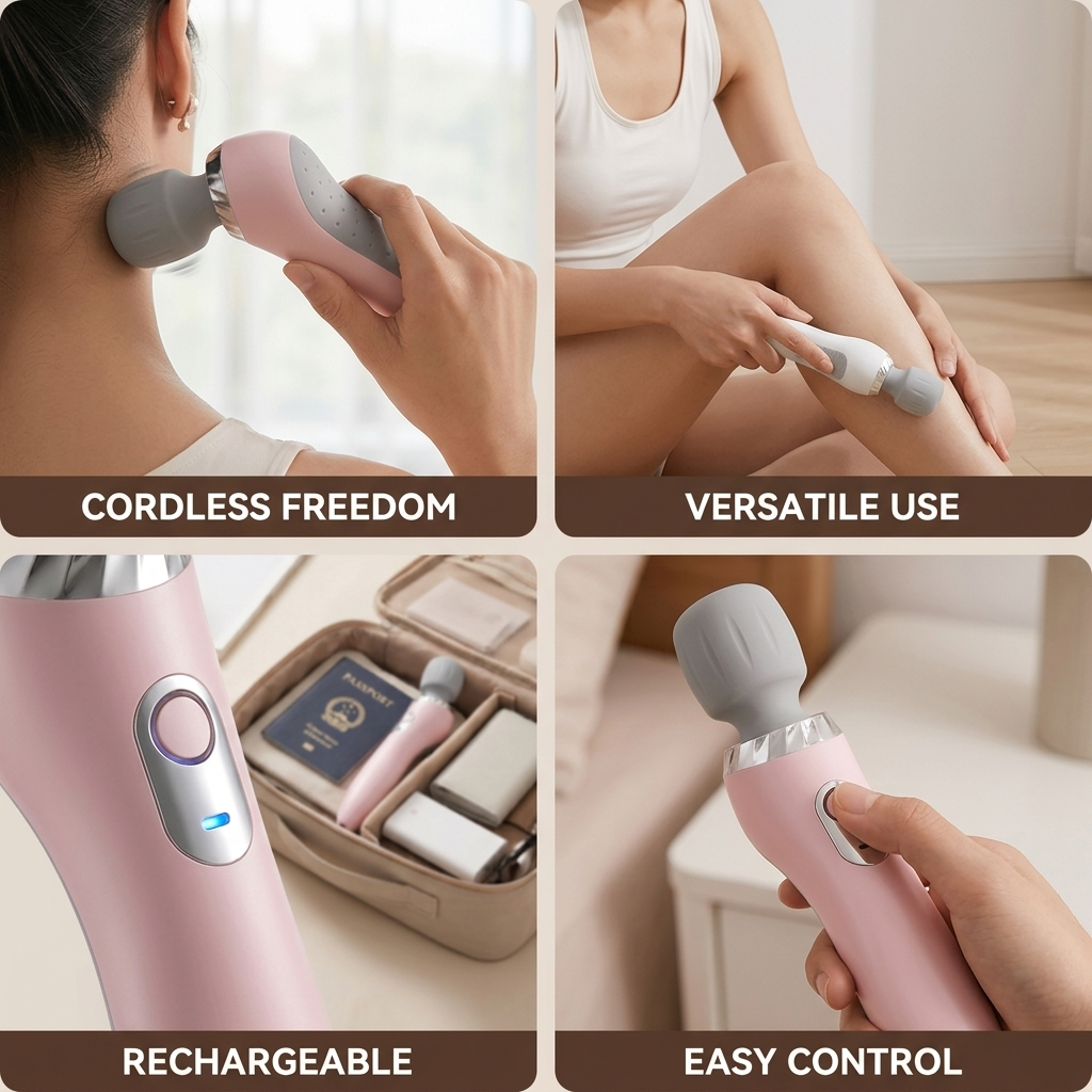 Handheld Massager Cordless Portable Full Body