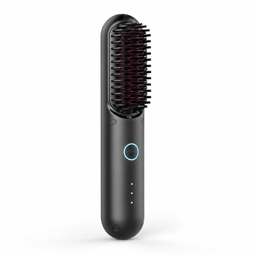 Heated Hair Brush Cordless Ceramic Travel Size