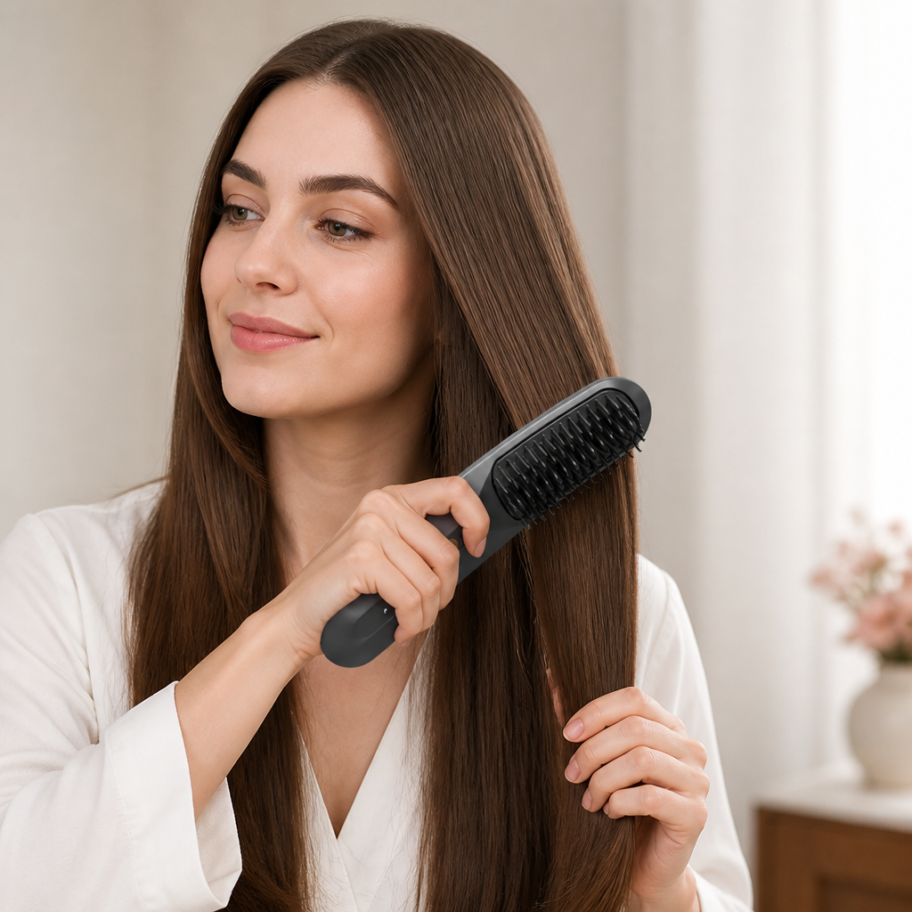 Heated Hair Styler Cordless Ionic 3 Heat Settings