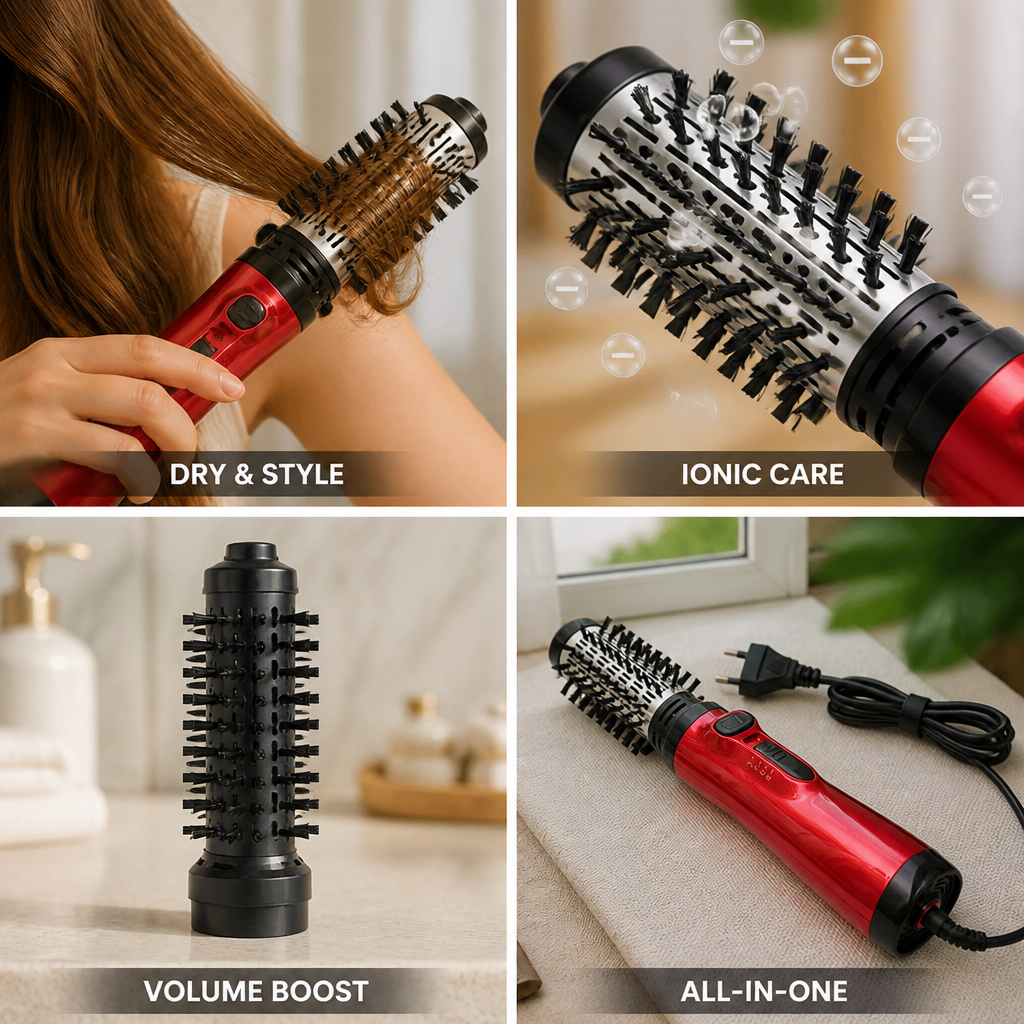 Hot Air Brush 360° Rotating Ionic & Ceramic