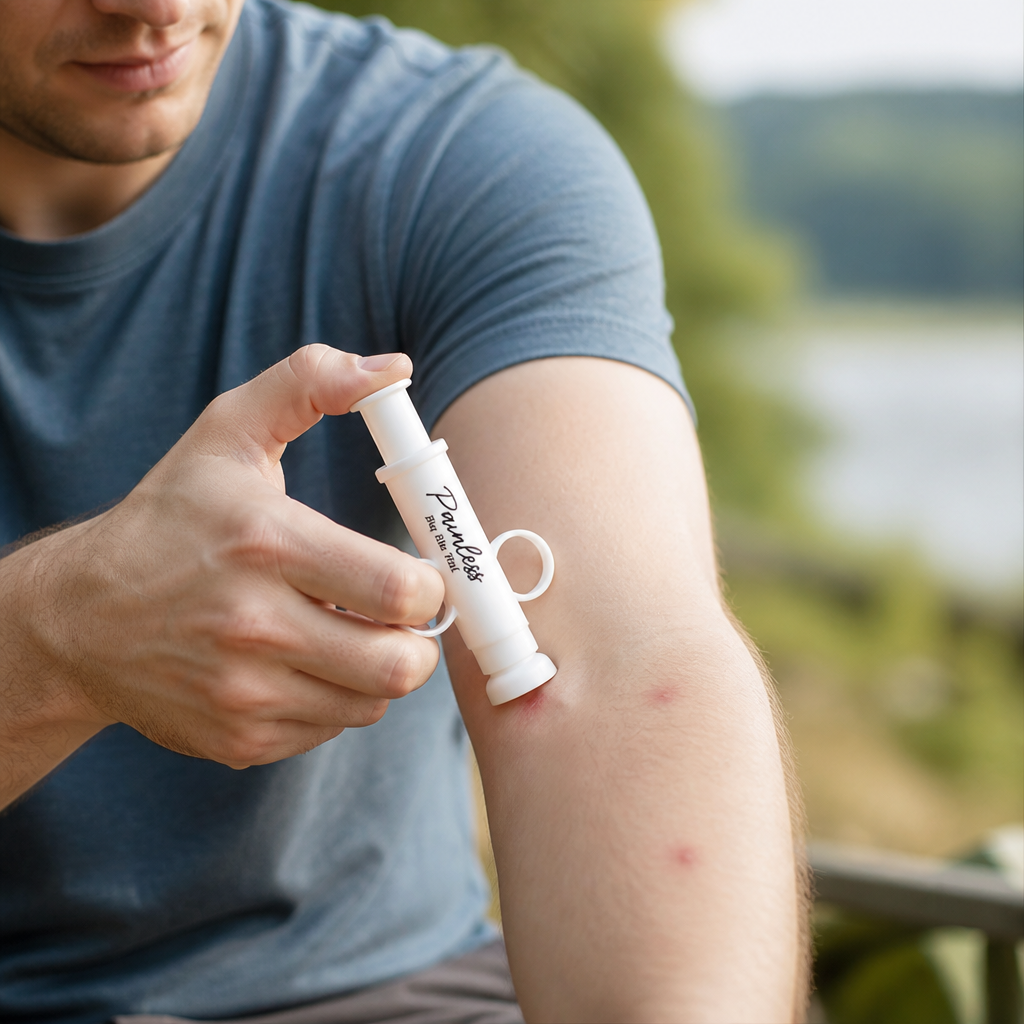 Insect Bite Relief Device 30-Second Relief Medical-Grade Silicone
