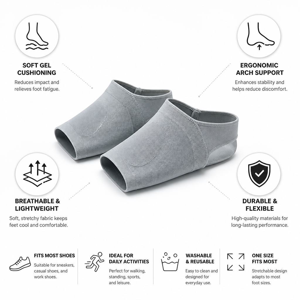 Insoles Silicone Gel Ergonomic Arch Support