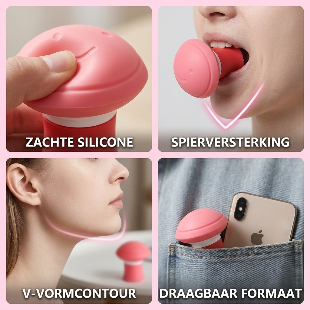 Jawline Trainer V-Shaped Contouring Soft Silicone & Comfortable Fit