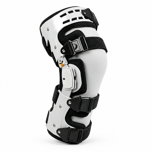 Knee Brace Adjustable Hinge Aluminium Frame & Breathable Padding