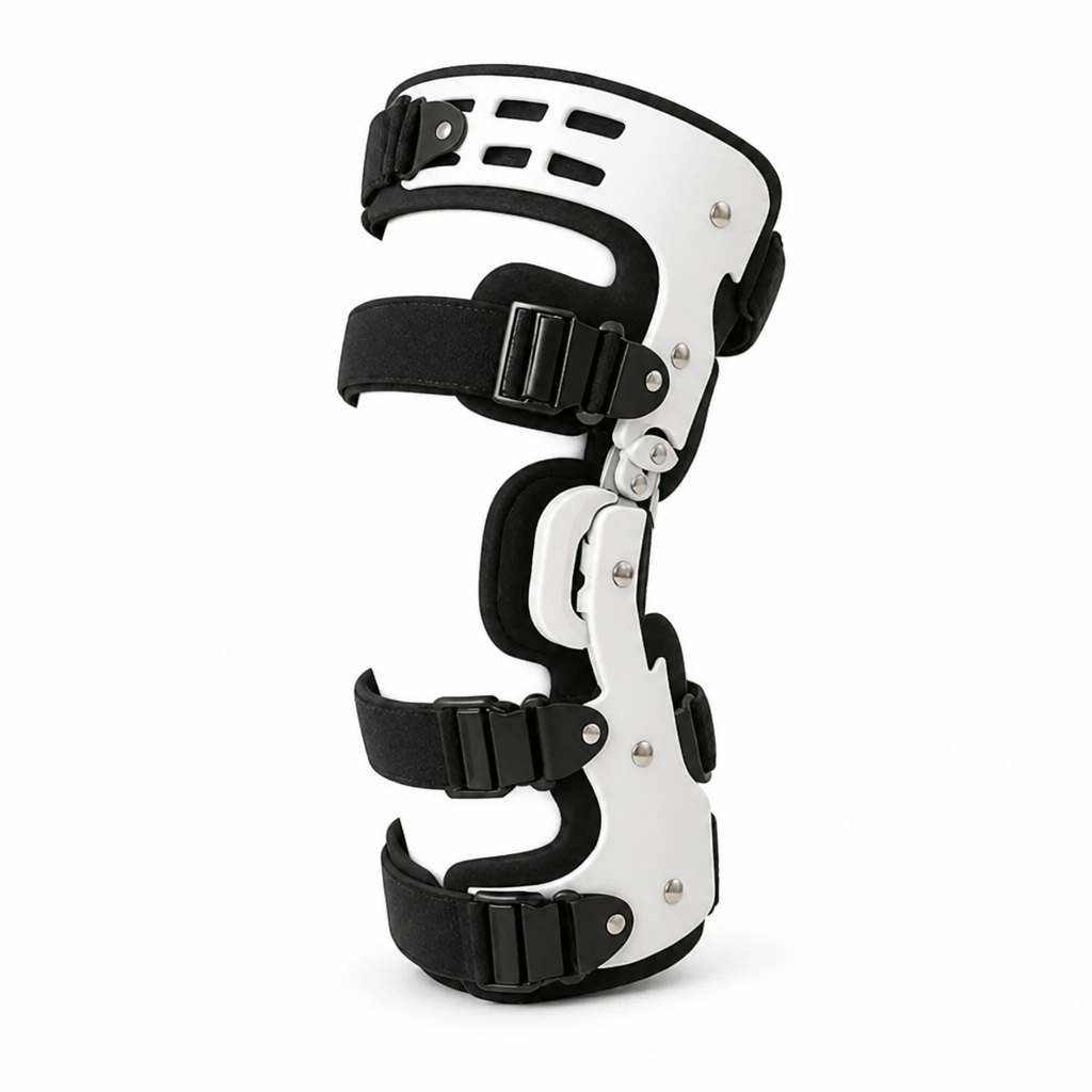 Knee Brace Adjustable Hinge Aluminium Frame & Breathable Padding