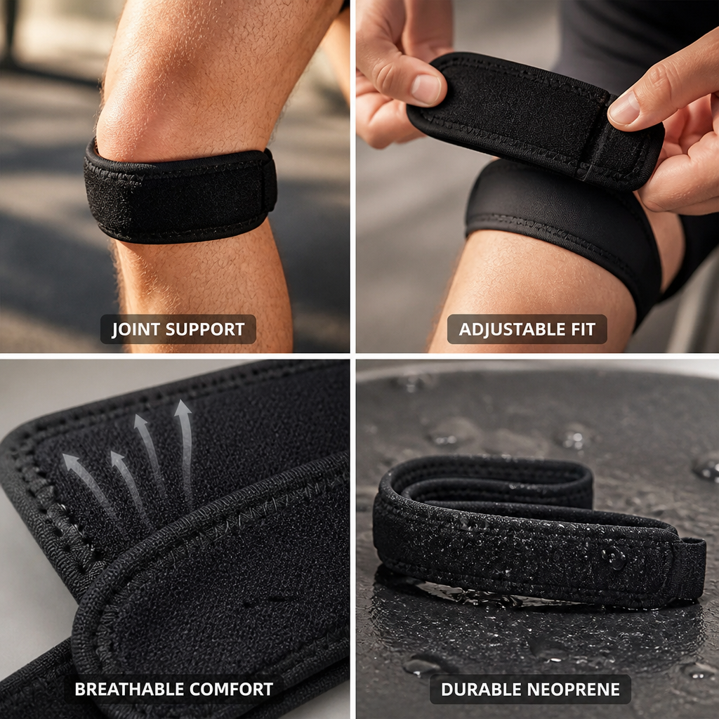 Knee Brace Neoprene Adjustable Straps & Breathable