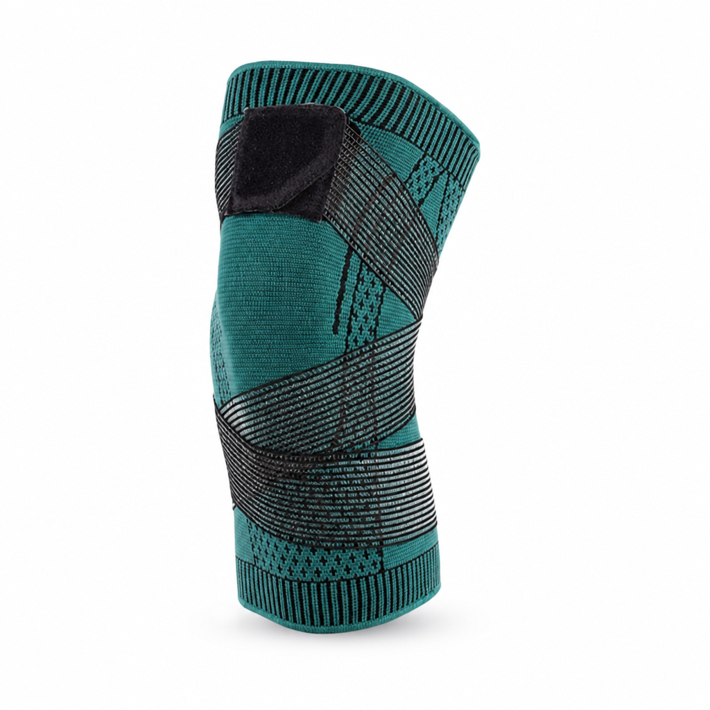 Knee Compression Sleeve 3D Knitted Breathable Adjustable Velcro Straps