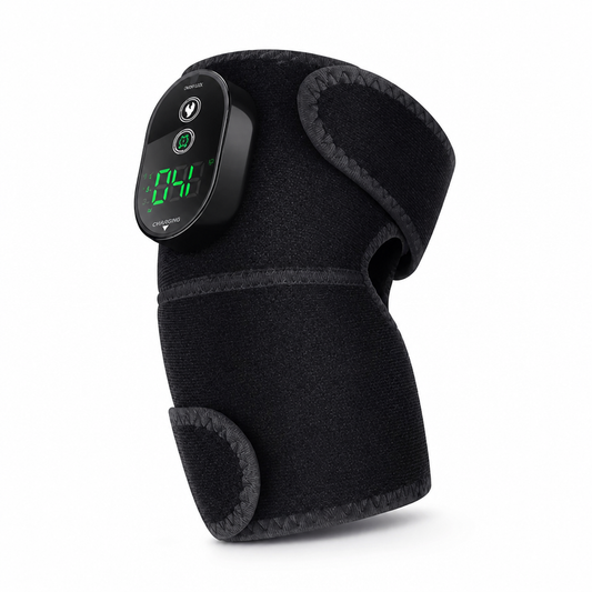 Knee Heat Therapy Wrap Wireless Rechargeable Breathable Fabric & Extension Straps