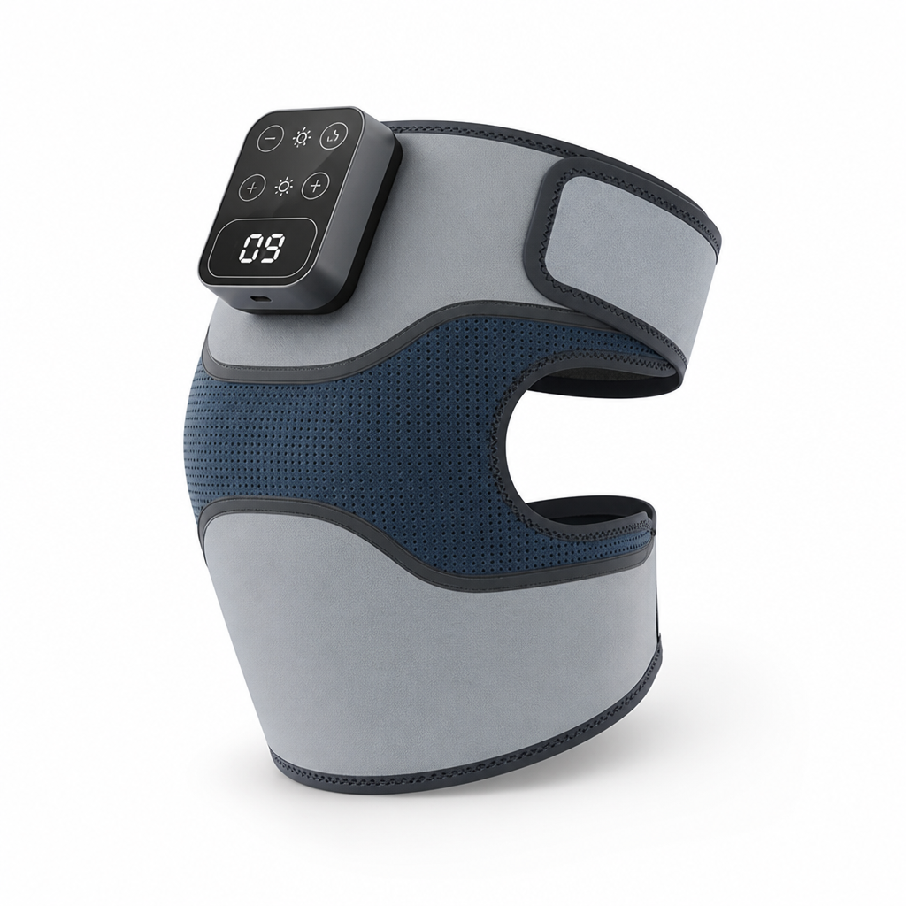 Knee Massager Cordless Heat & Vibration 10-Session Battery