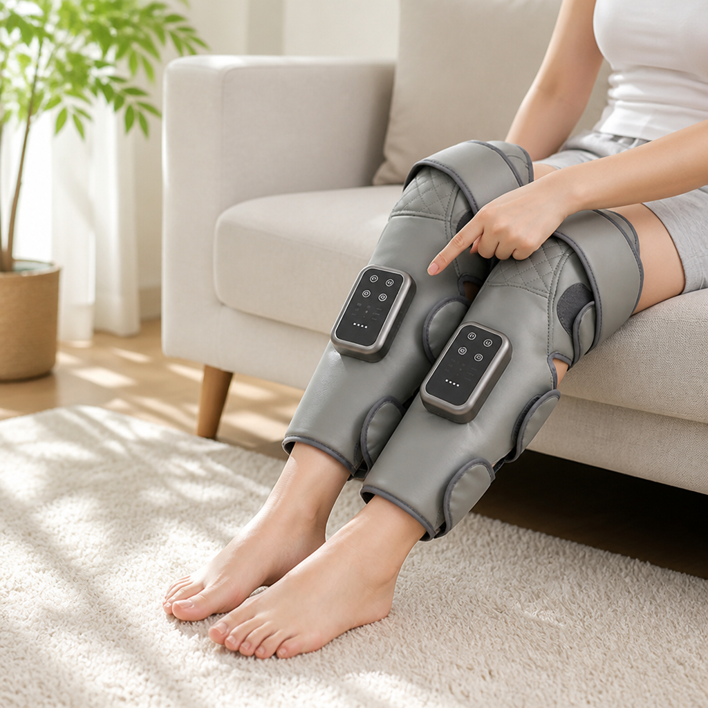 Knee Massager Heat Therapy & Adjustable Compression