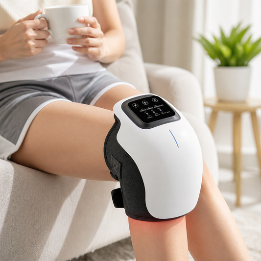 Knee Massager Heated Therapy Gentle Massage USB Rechargeable