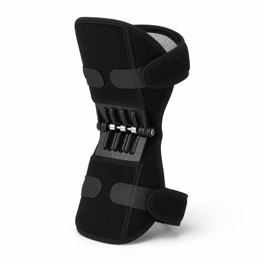 Knee Stabilizer Pads Spring-Loaded Aluminum Alloy Adjustable Velcro Straps