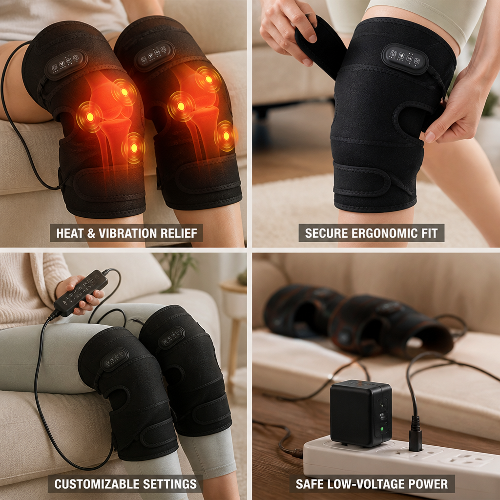 Knee Support Pad Extra-Large Heat Therapy & Five Intensity Levels