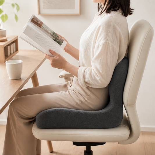 L-Shape Ergonomic Seat Cushion with High-Density Memory Foam